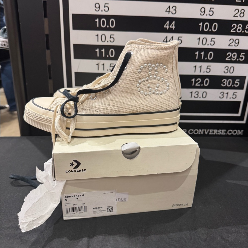 Converse Stussy Chuck 70 “Fossil” Colorway women’s Size 7 A02051C - Picture 14 of 14